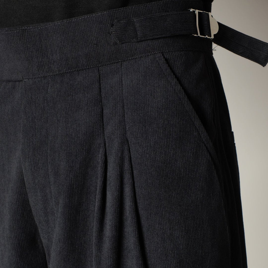 CHARCOAL CORDUROY FORMAL TROUSER