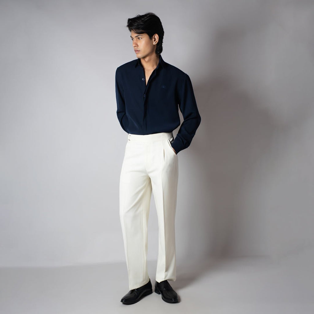 NAVY KOREAN SHIRT