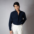 NAVY KOREAN SHIRT