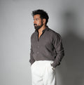 OAK BROWN SUEDE LASER LUXE SHIRT