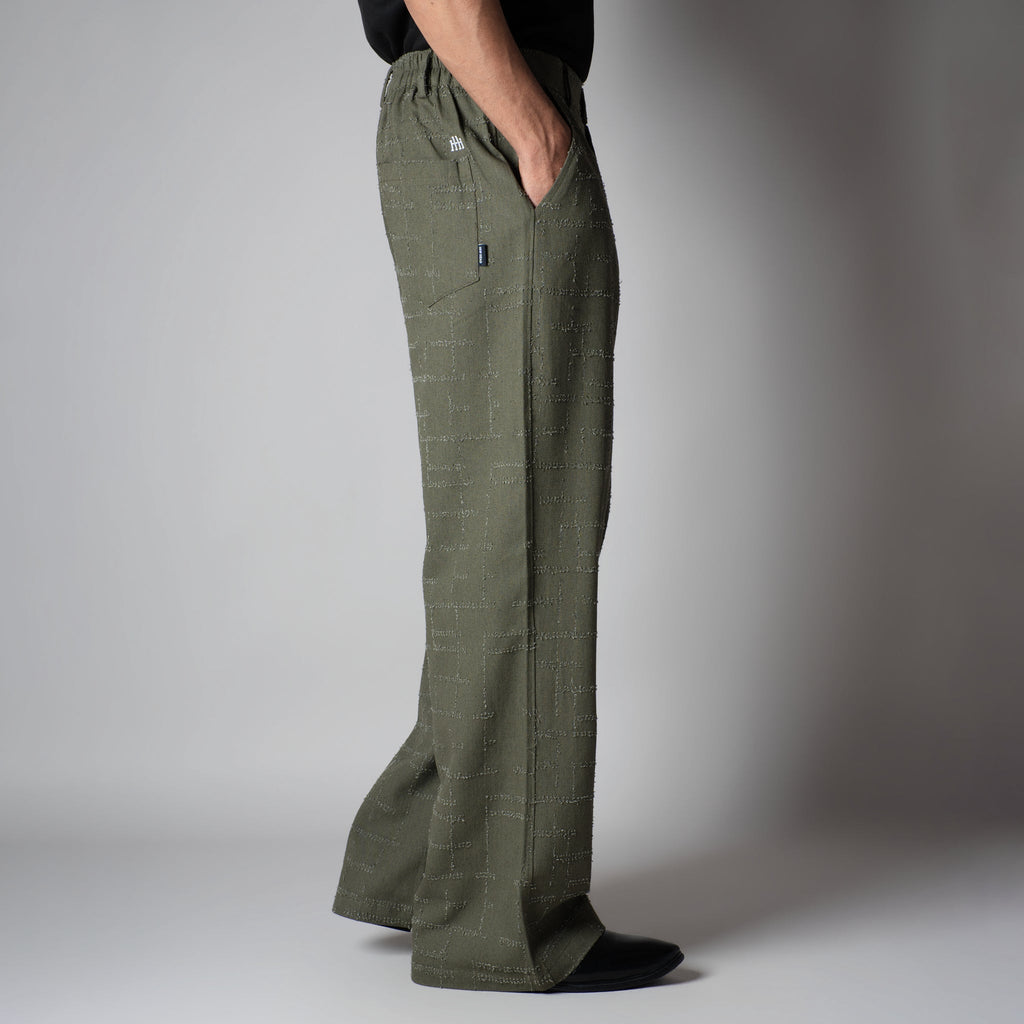 OLIVE ROOFING BOOT CUT DENIM