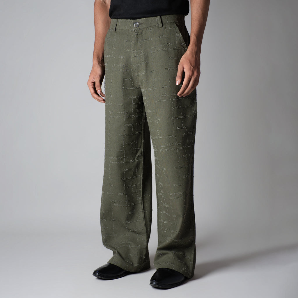 OLIVE ROOFING BOOT CUT DENIM