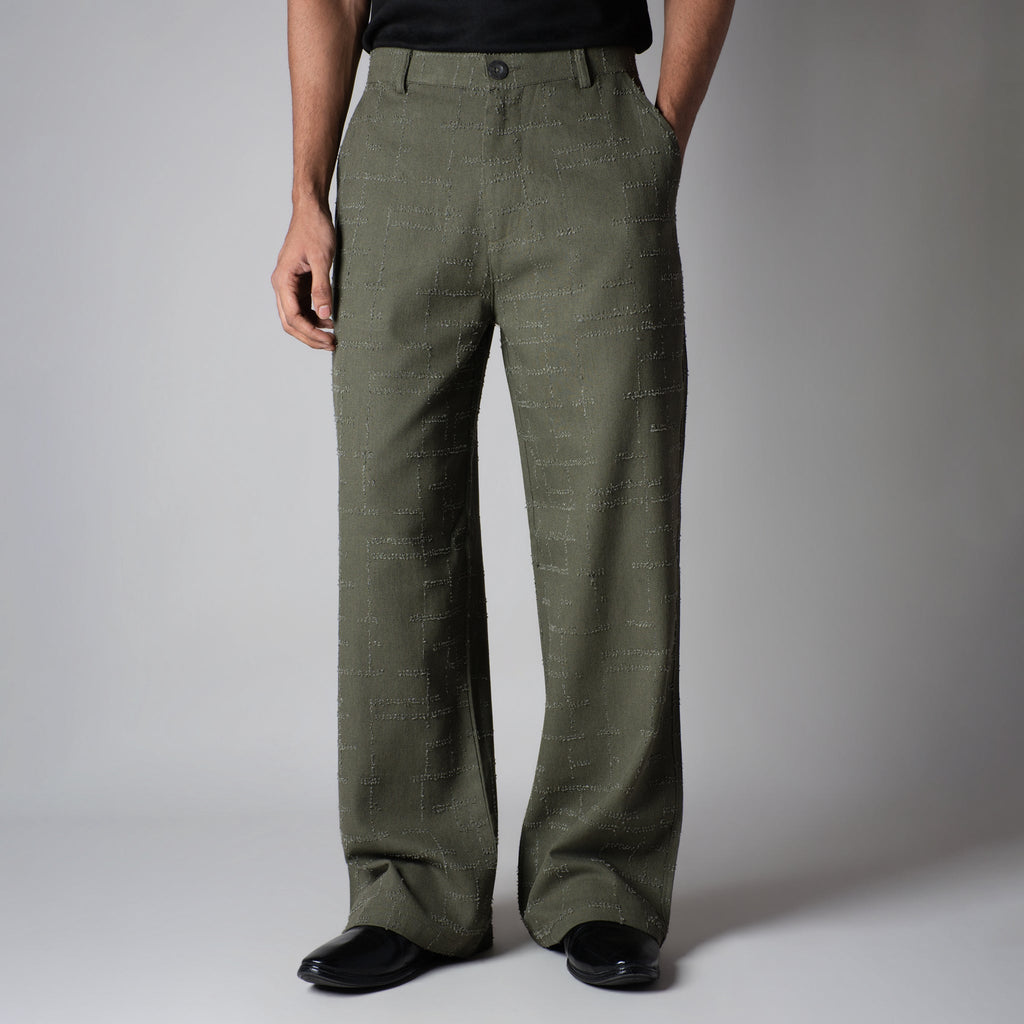 OLIVE ROOFING BOOT CUT DENIM