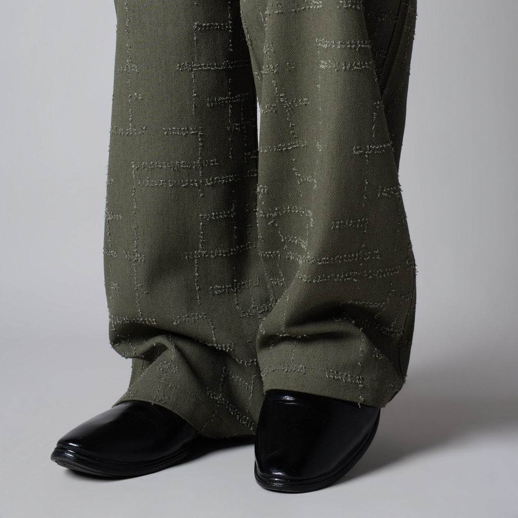 OLIVE ROOFING BOOT CUT DENIM