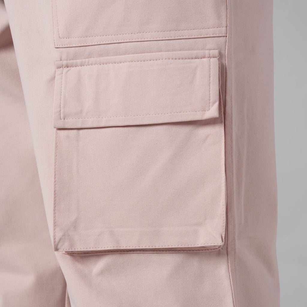 PINK TWO FRONT POCKET CARGO SWEATPANT