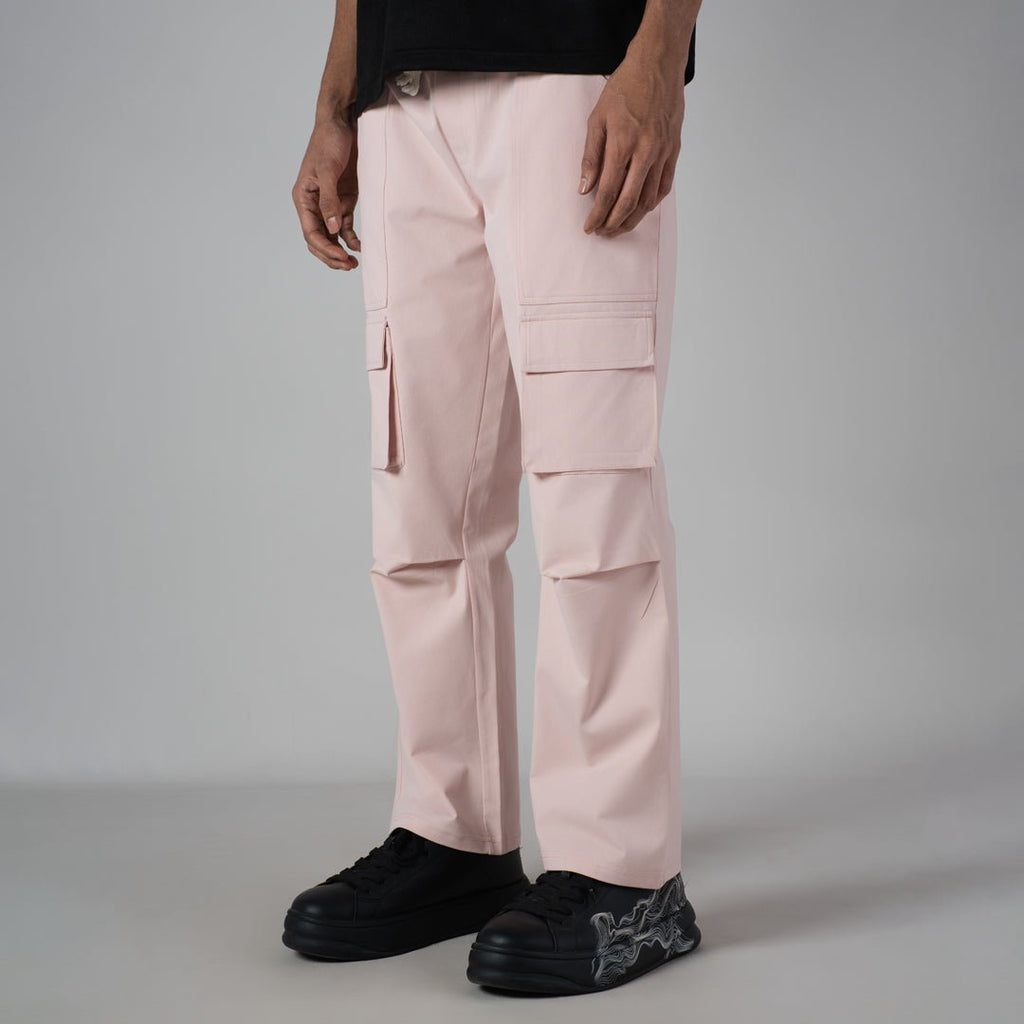 PINK TWO FRONT POCKET CARGO SWEATPANT