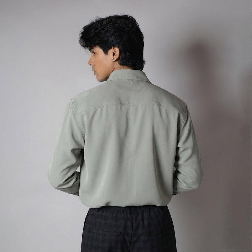 SAGE MIST KOREAN SHIRT