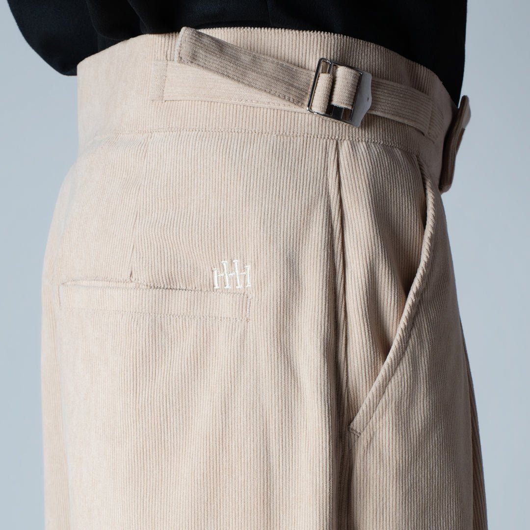 SAND CORDUROY FORMAL TROUSER