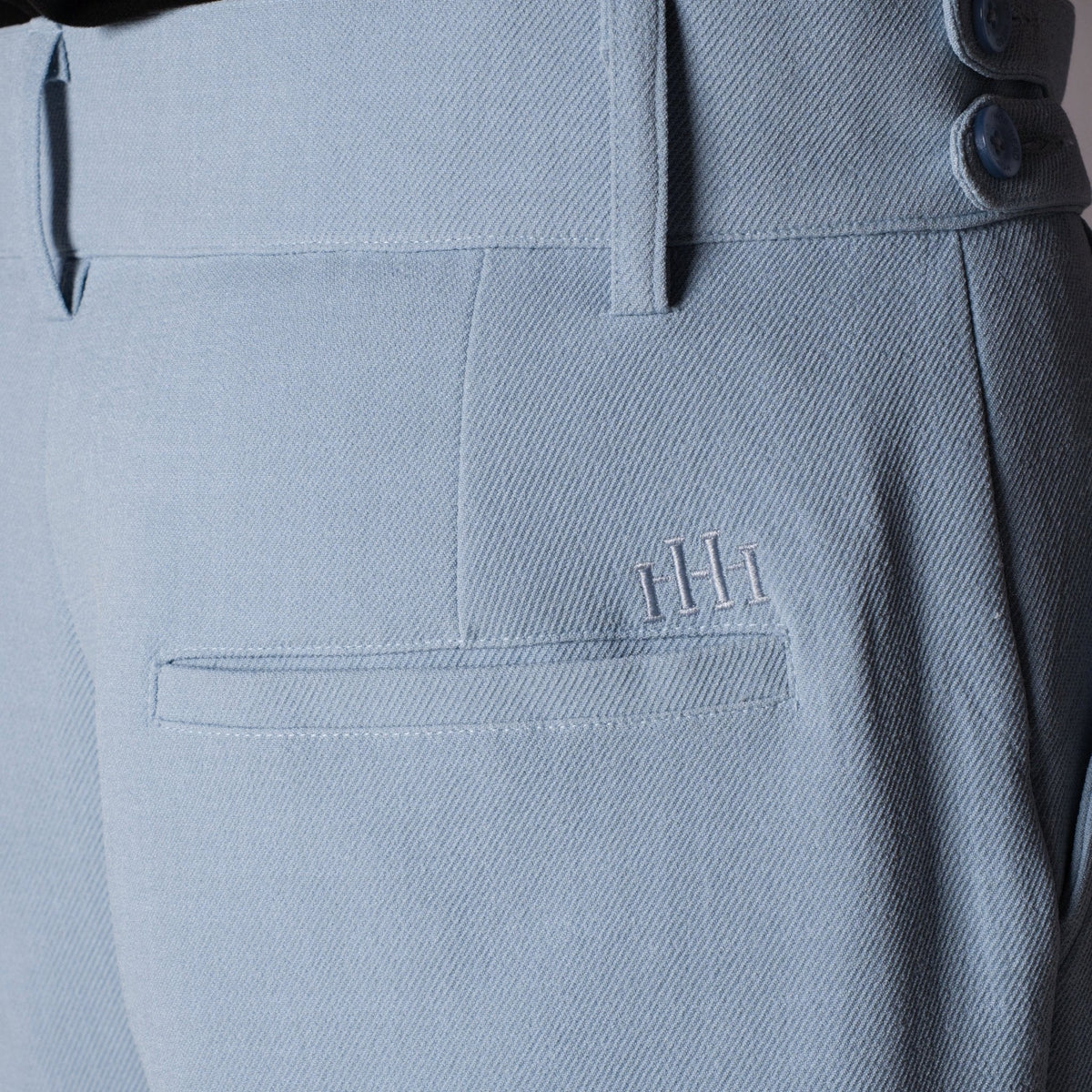 SKY BLUE DOUBLE FLAP TROUSER