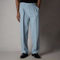 SKY BLUE DOUBLE FLAP TROUSER