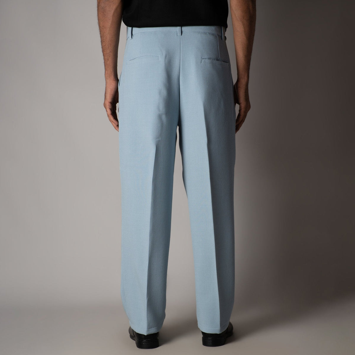 SKY BLUE DOUBLE FLAP TROUSER