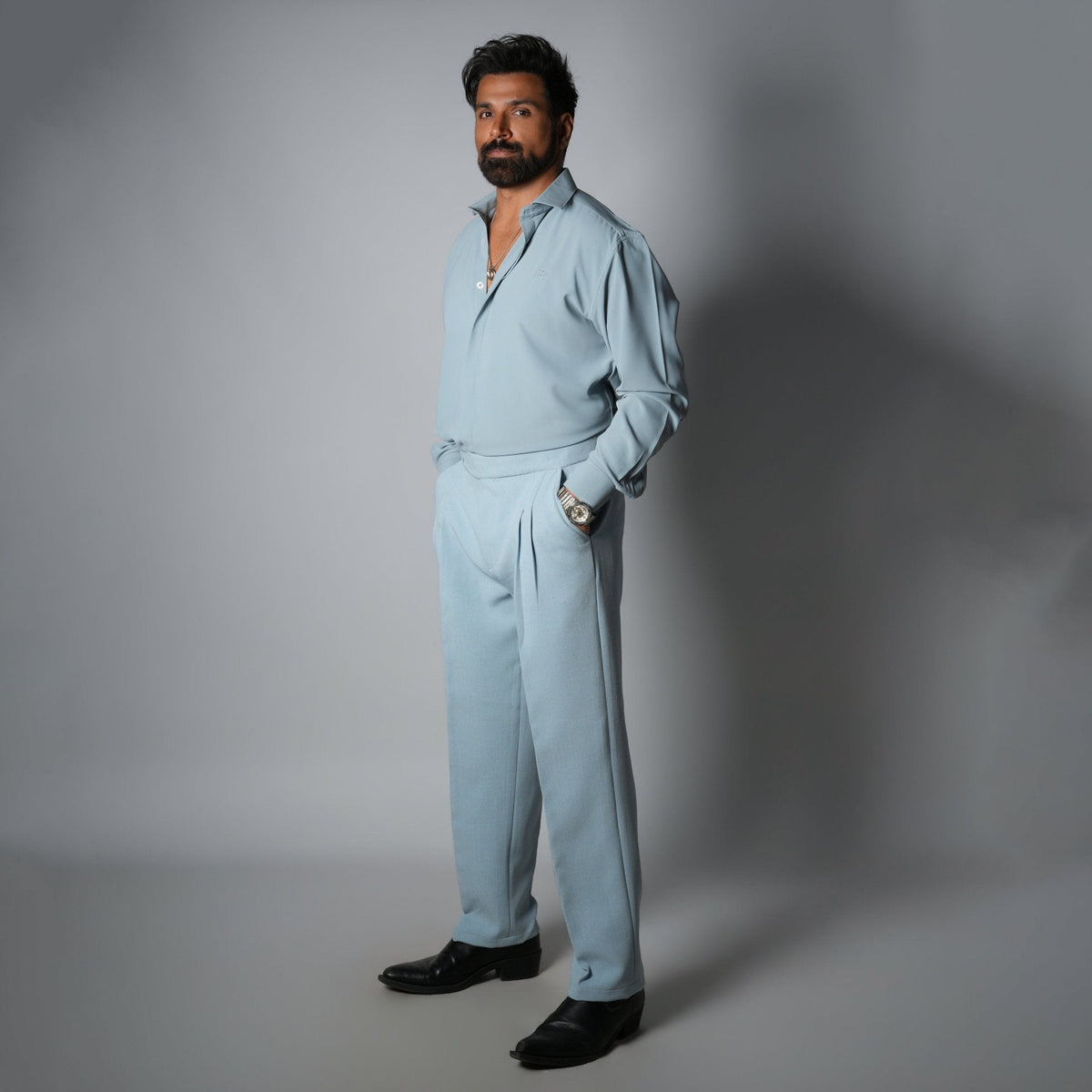 SKY BLUE KOREAN ULTRALITE SHIRT
