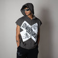 VOID CROSS SLEEVELESS HOODED VEST
