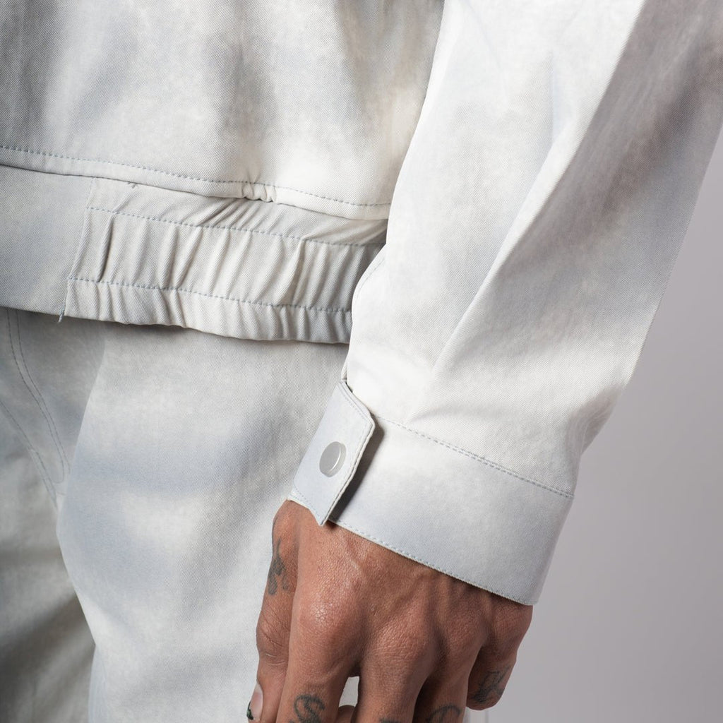 WHITE CLOUDRIP ZIPPER JACKET