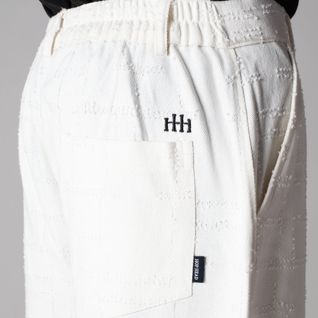 WHITE ROOFING BOOT CUT DENIM