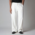 WHITE ROOFING BOOT CUT DENIM