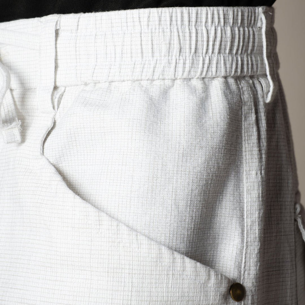WHITE SOFTMOVE COTTON PANTS