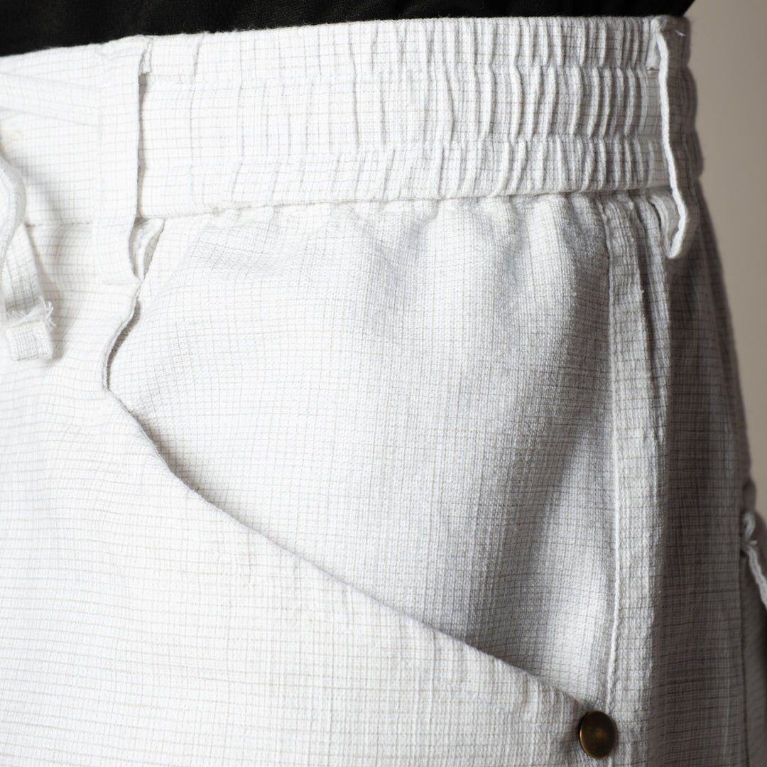 WHITE SOFTMOVE COTTON PANTS