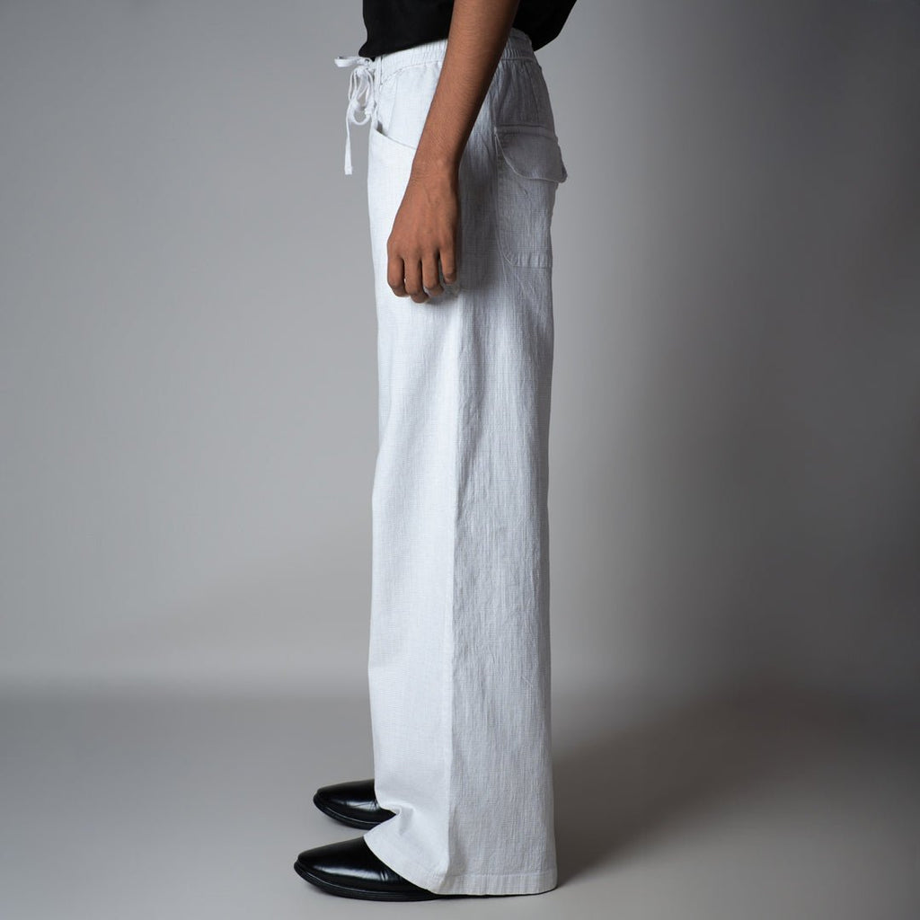 WHITE SOFTMOVE COTTON PANTS