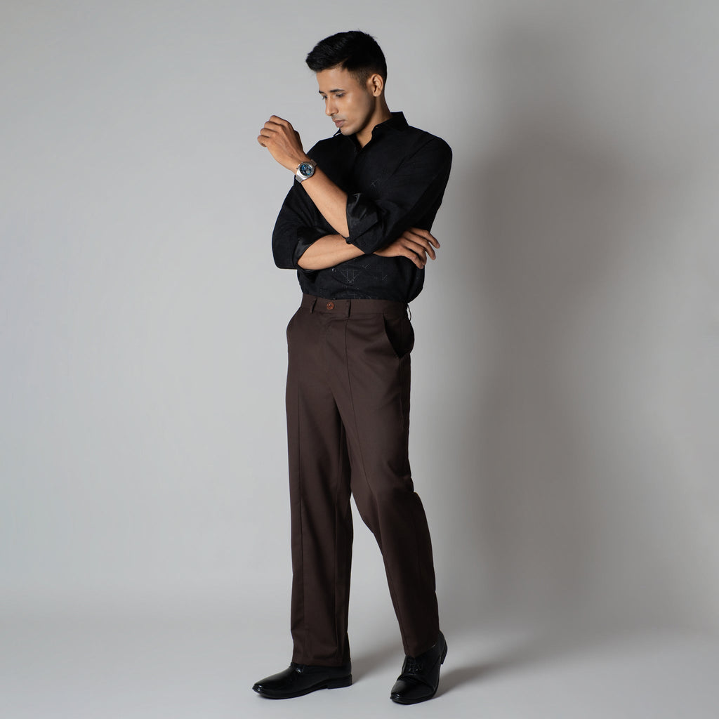 WINE MONO FIT TROUSER